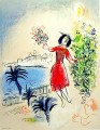 Bahía de Niza contemporáneo Marc Chagall